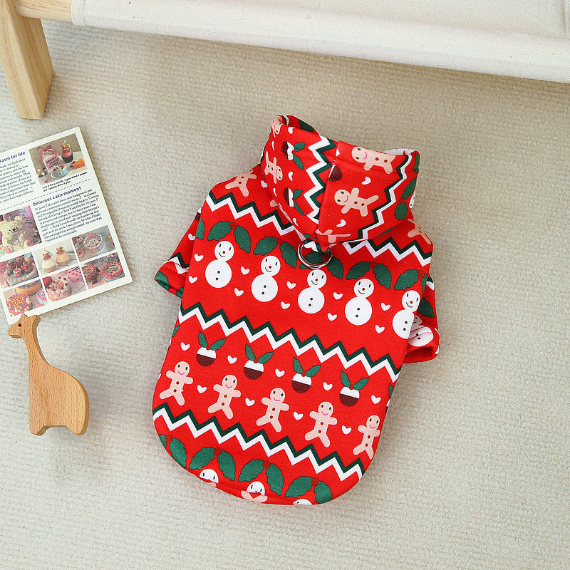 Ropa para perros Ropa de sudadera navideña