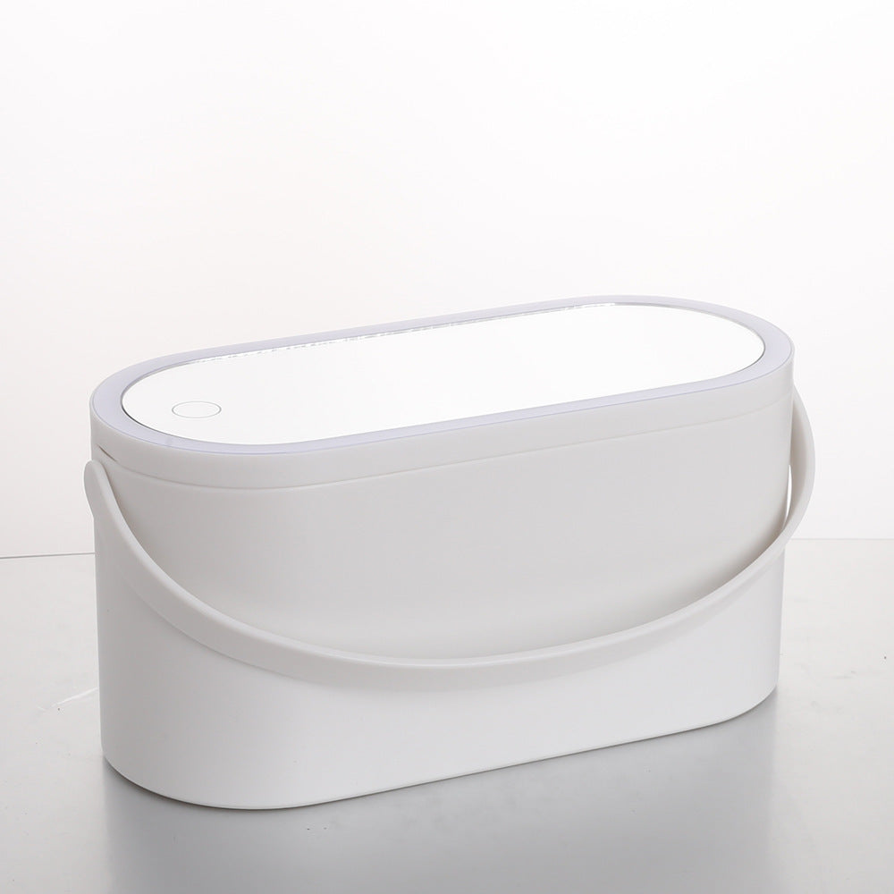 CAJA DE ALMACENAMIENTO LED ESPEJO DE MAQUILLAJE Portable Box CON ESPEJO DE LED