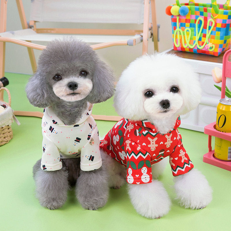 Ropa para perros Ropa de sudadera navideña