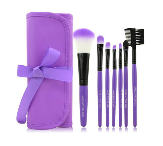 7 PINCELES DE MAQUILLAJE PORTABLE