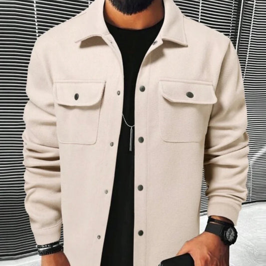 Otoño e invierno, estilo europeo y americano, ropa para hombres, camisas casuales para hombres jóvenes, cepilladas
