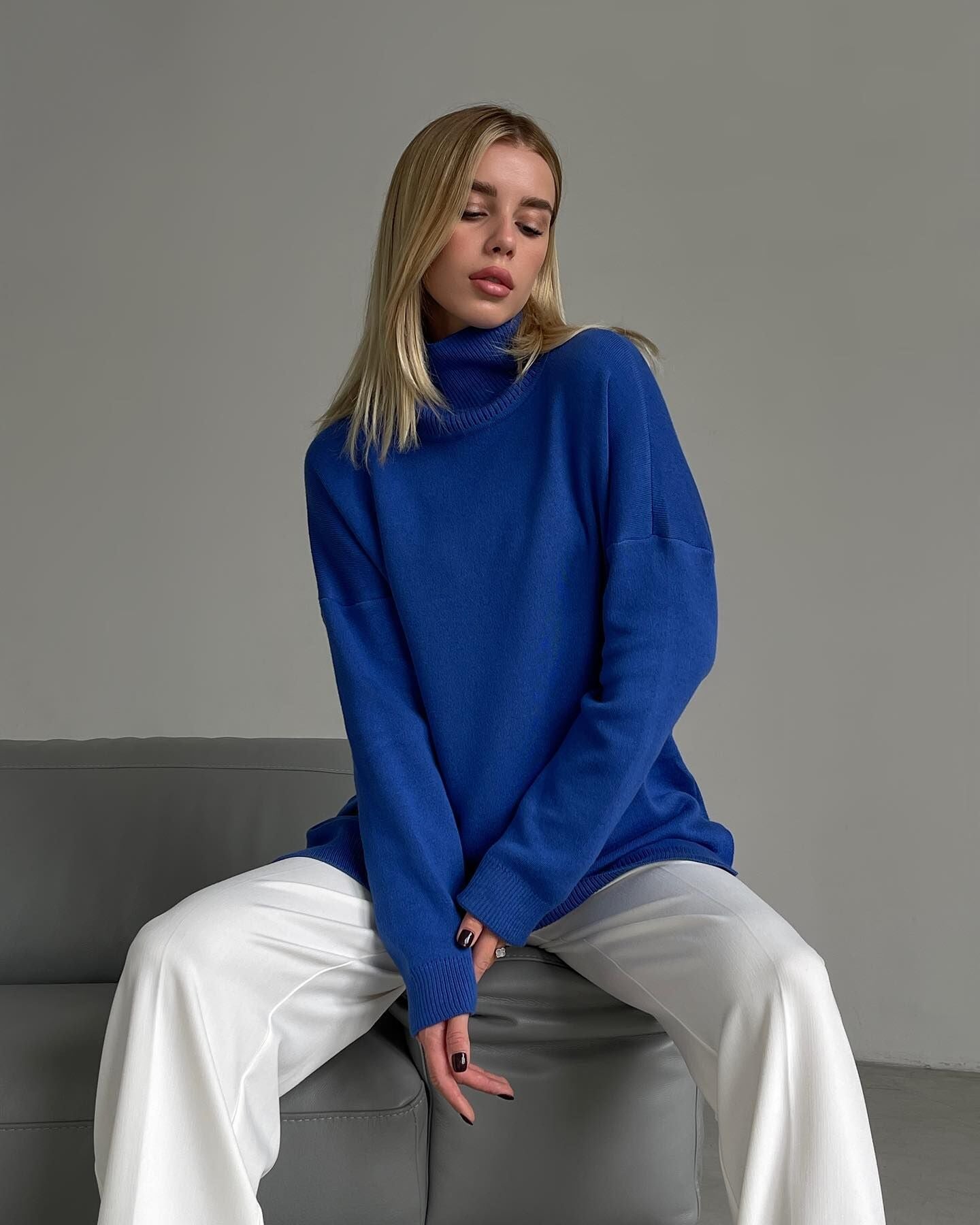 Women's Fashion Loose Turtleneck Sweater