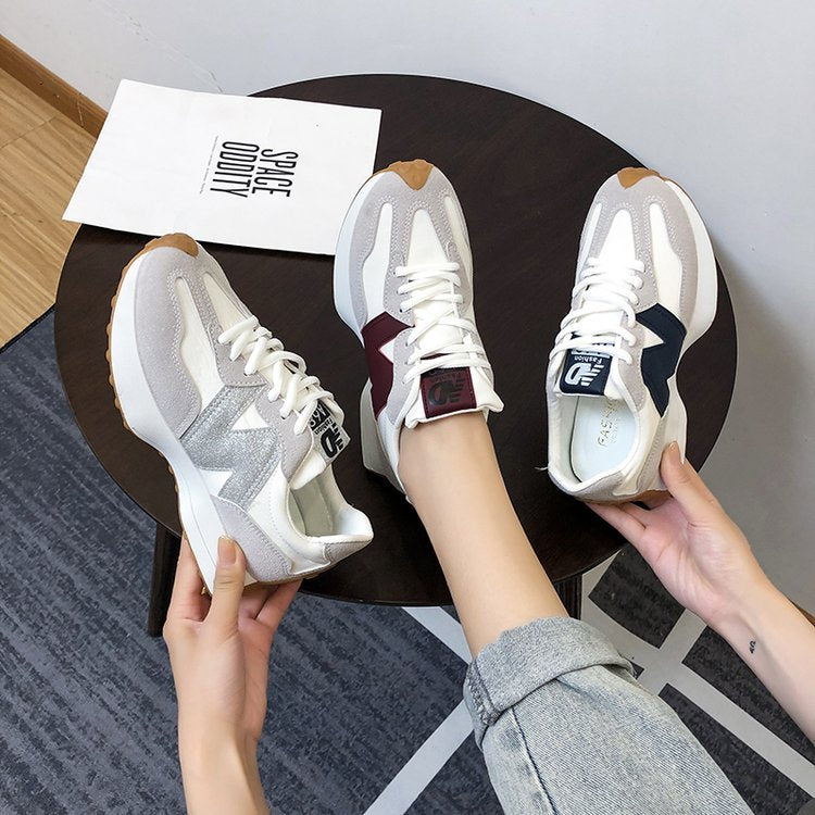 Men And Women's Fashion Retro Thick-soled Sports Shoes